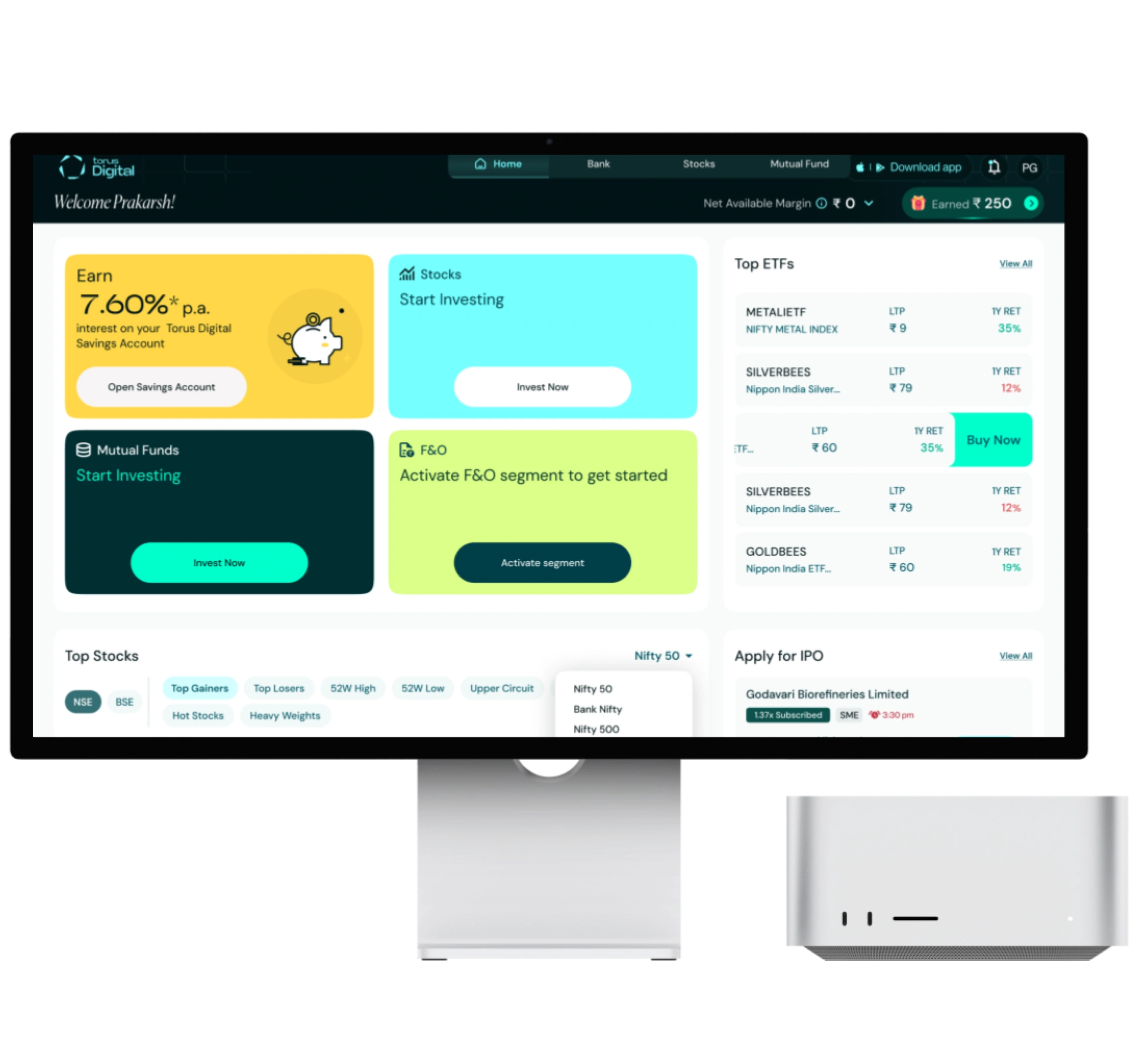 Torus Digital Web Trading Platform